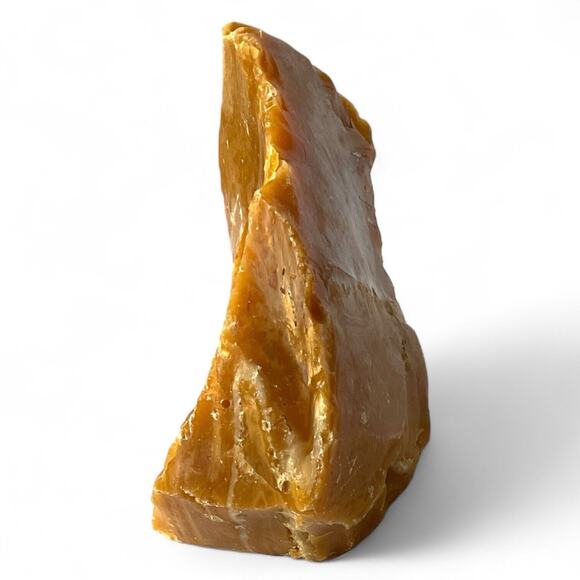 Carmel Chocolate Cream Art Glass Cullet Slag Glass #4XL96 - Picture 4 of 5